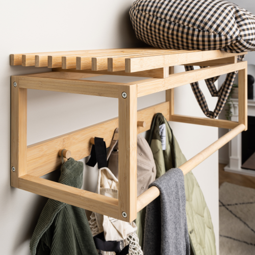 Wall hung clothes rack sale